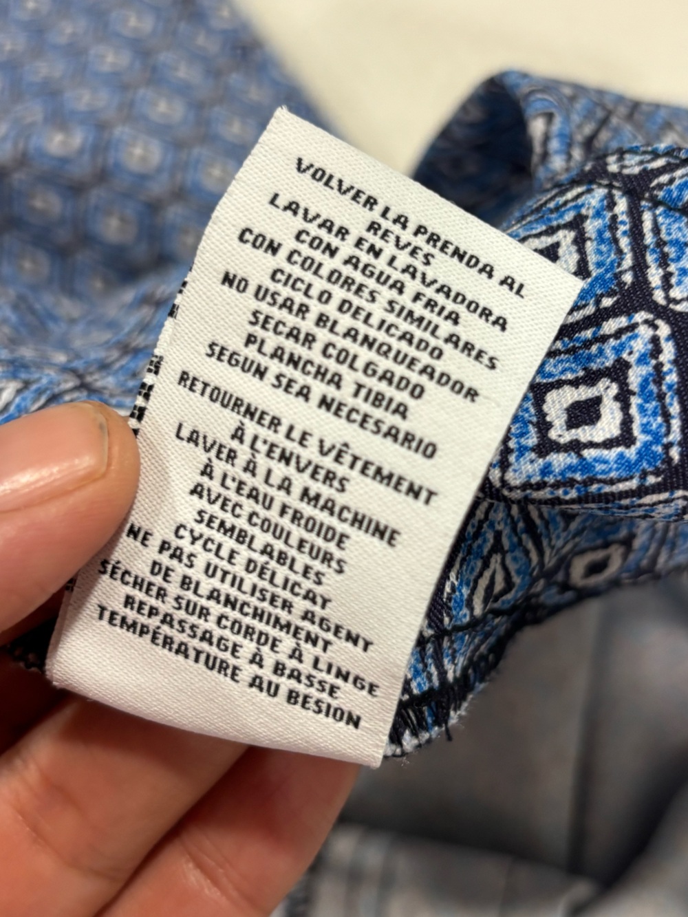 Ruby Rd. Blue Printed Capri Pants - Picture 9 of 10
